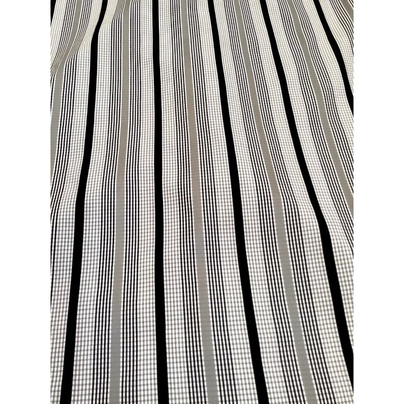 ROBERT GRAHAM Gray Men Striped Long Sleeve Shirt Flip Cuff Size M Classic Fit EC - Picture 8 of 9